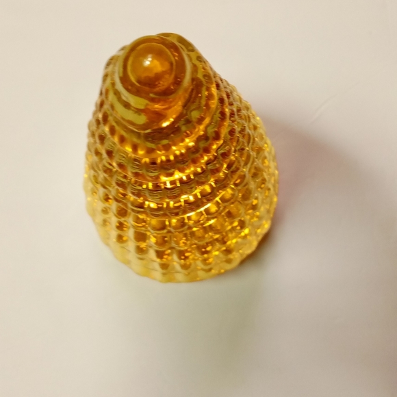 Old East Main Glass Tree Cone Tea-lamp Cover Christmas Anytime Vtge Collectible - Picture 3 of 4